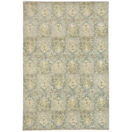 Safavieh 6 ft. x 9 ft. Medium Rectangle Contemporary Martha Stewart Water Hand Knotted Rug MSR8625B-6